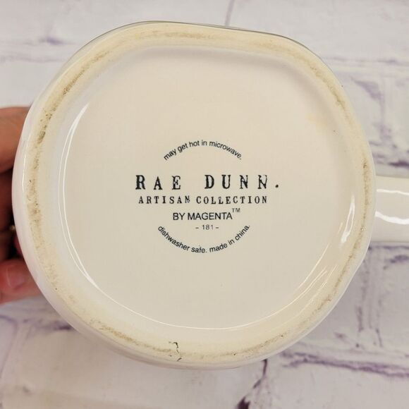 Rae Dunn CUTE CHICK White/Yellow Double-Sided Ceramic Mug - Picture 5 of 7